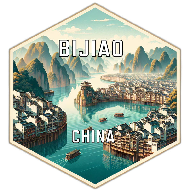 Bijiao China Travel Destination Souvenir Vinyl Decal Sticker 2-Inch