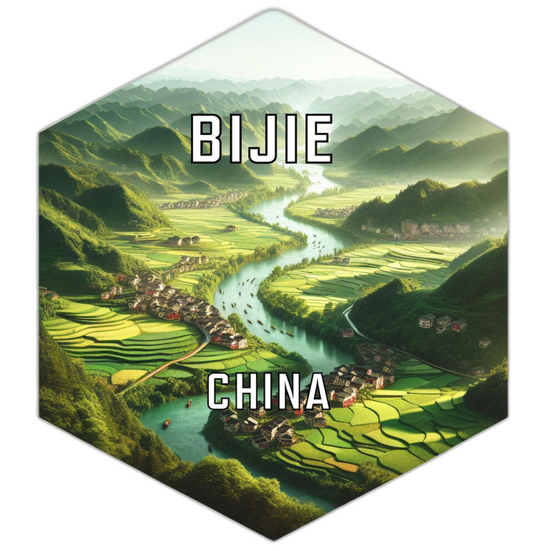 Bijie China Travel Destination Souvenir Vinyl Decal Sticker 6-Inch