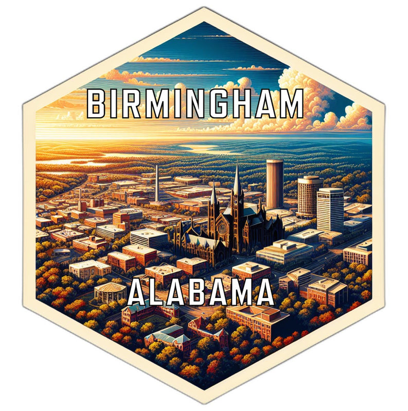 Birmingham Alabama Travel Destination Souvenir Vinyl Decal Sticker 6-Inch