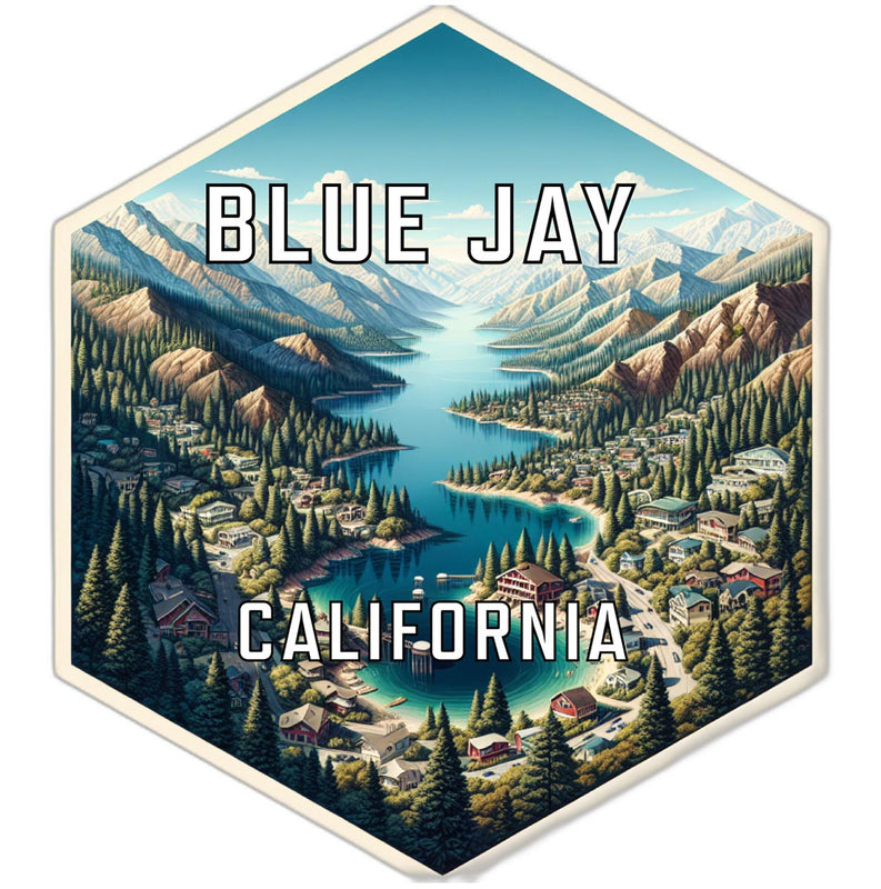 Blue Jay California Travel Destination Souvenir Vinyl Decal Sticker 2-Inch