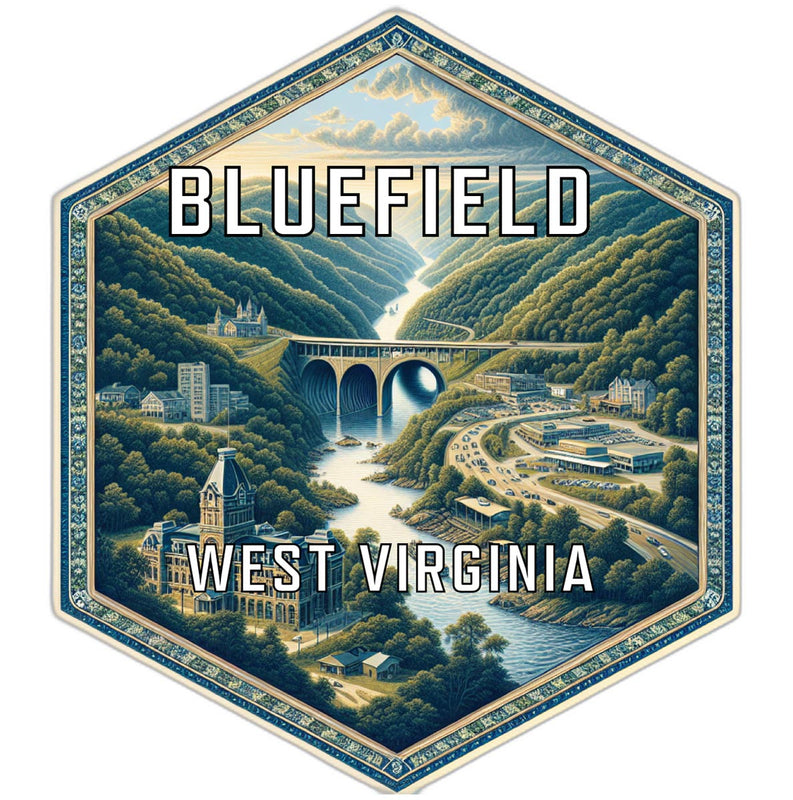 Bluefield West Virginia Travel Destination Souvenir Vinyl Decal Sticker 2-Inch
