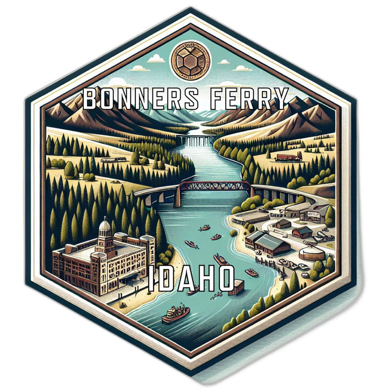 Bonners Ferry Idaho Travel Destination Souvenir Vinyl Decal Sticker 6-Inch