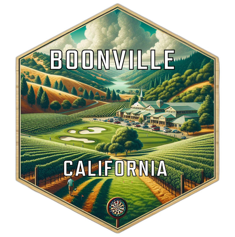Boonville California Travel Destination Souvenir Vinyl Decal Sticker 2-Inch