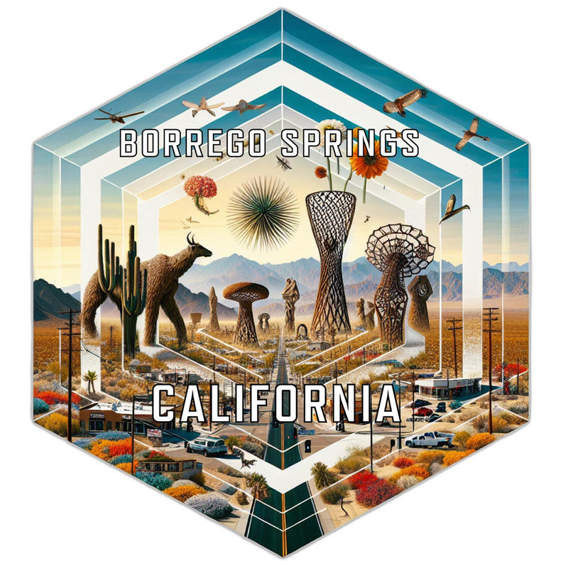 Borrego Springs California Travel Destination Souvenir Vinyl Decal Sticker 2-Inch