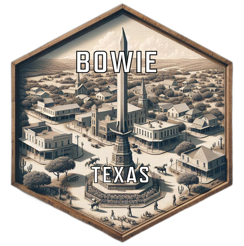 Bowie Texas Travel Destination Souvenir Vinyl Decal Sticker 6-Inch