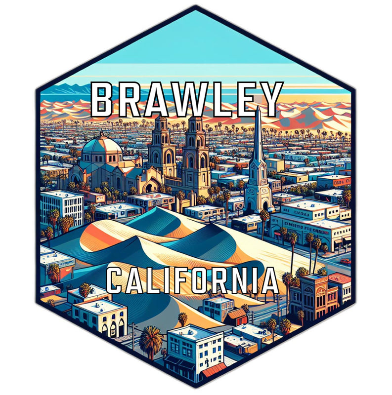Brawley California Travel Destination Souvenir Vinyl Decal Sticker 6-Inch