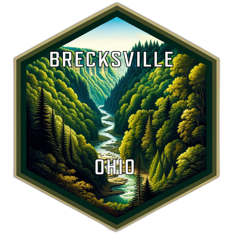 Brecksville Ohio Travel Destination Souvenir Vinyl Decal Sticker 4-Inch