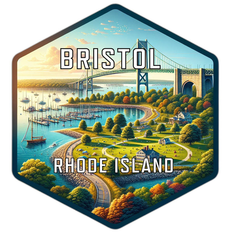 Bristol Rhode Island Travel Destination Souvenir Vinyl Decal Sticker 6-Inch
