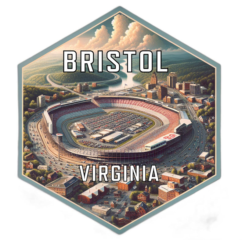 Bristol Virginia Travel Destination Souvenir Vinyl Decal Sticker 2-Inch