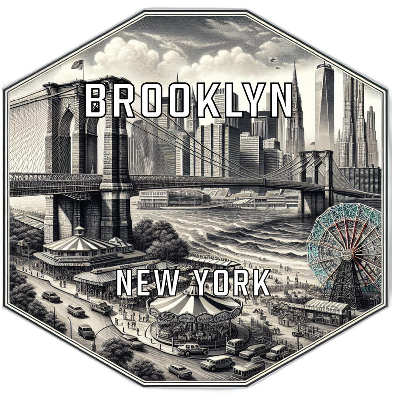 Brooklyn New York Travel Destination Souvenir Vinyl Decal Sticker 2-Inch