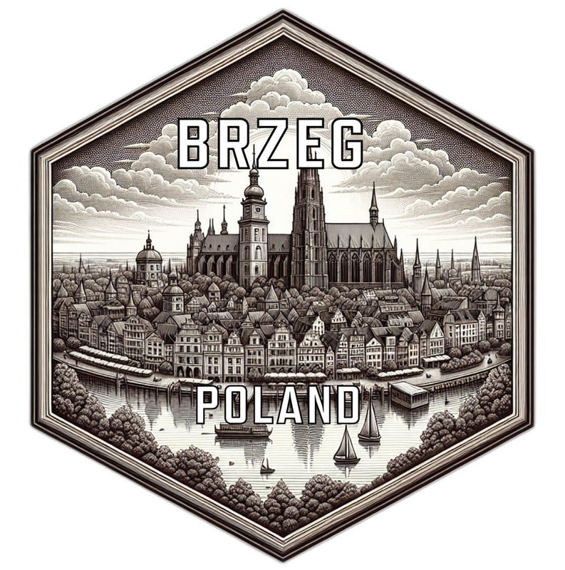 Brzeg Poland Travel Destination Souvenir Vinyl Decal Sticker 2-Inch
