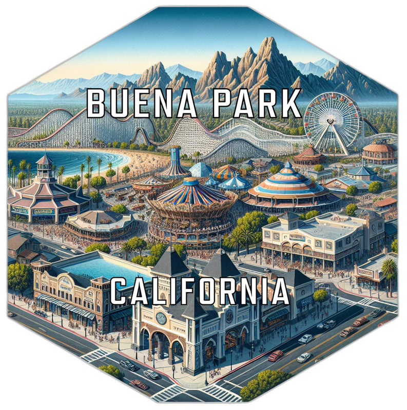 Buena Park California Travel Destination Souvenir Vinyl Decal Sticker 6-Inch