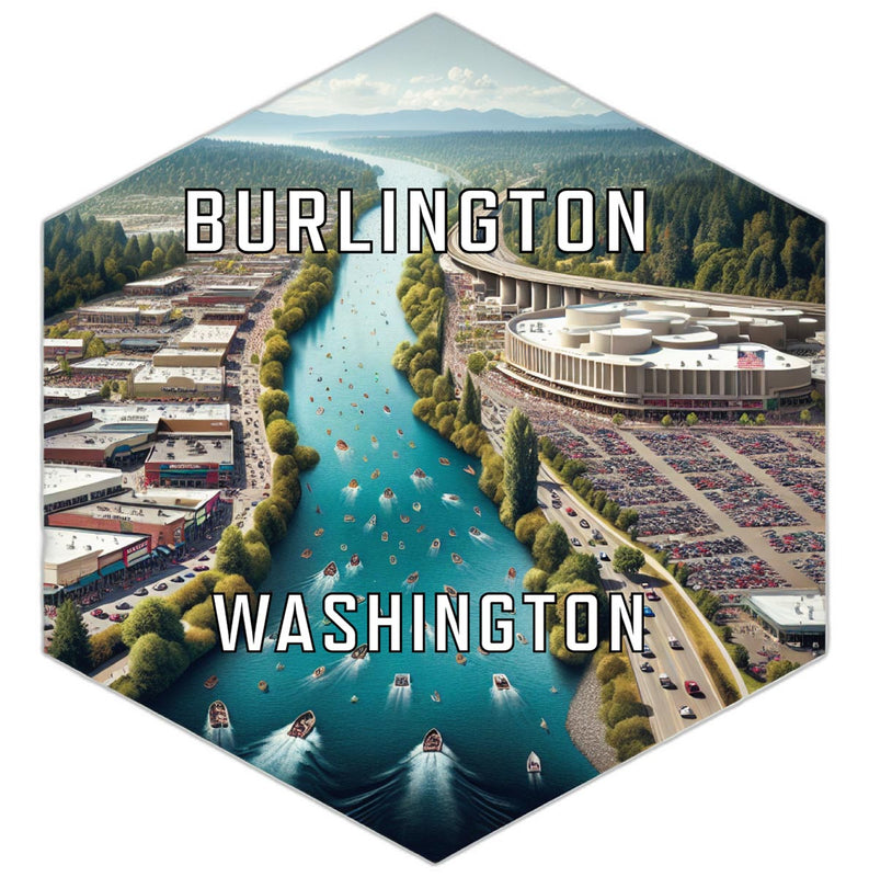 Burlington Washington Travel Destination Souvenir Vinyl Decal Sticker 6-Inch