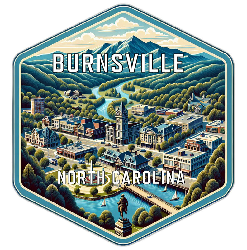 Burnsville North Carolina Travel Destination Souvenir Vinyl Decal Sticker 6-Inch