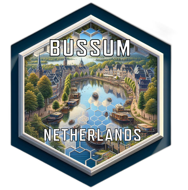 Bussum Netherlands Travel Destination Souvenir Vinyl Decal Sticker 4-Inch