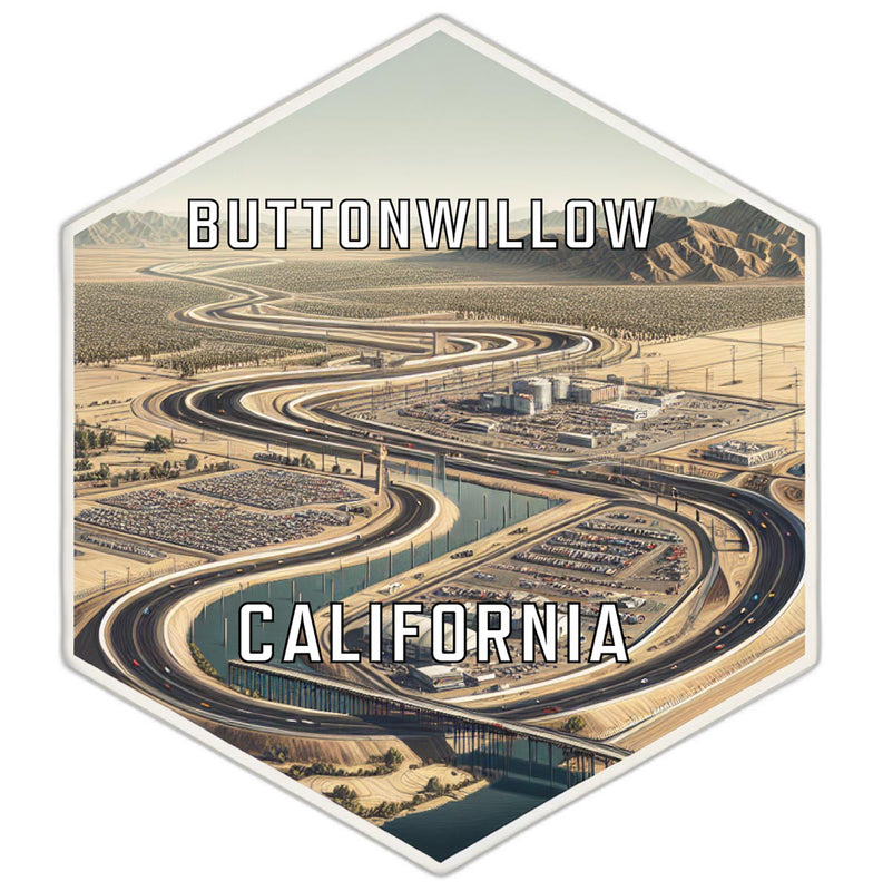 Buttonwillow California Travel Destination Souvenir Vinyl Decal Sticker 2-Inch
