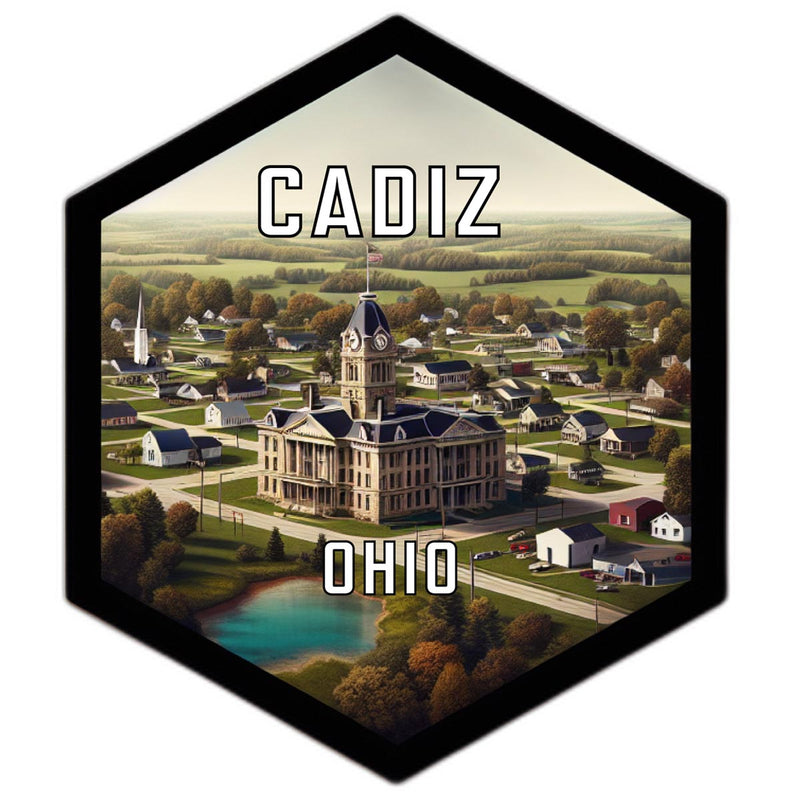 Cadiz Ohio Travel Destination Souvenir Vinyl Decal Sticker 2-Inch
