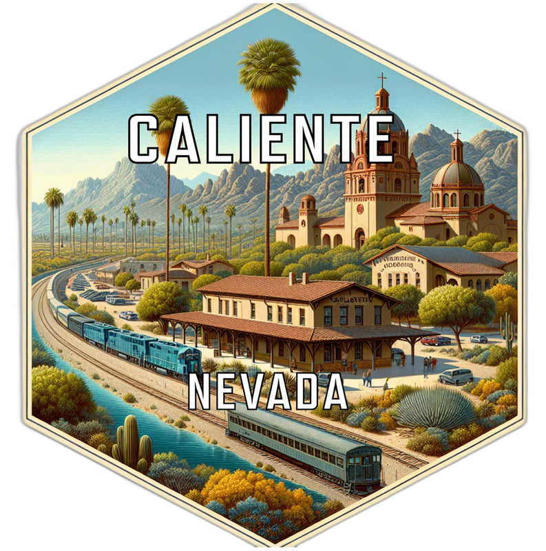Caliente Nevada Travel Destination Souvenir Vinyl Decal Sticker 2-Inch