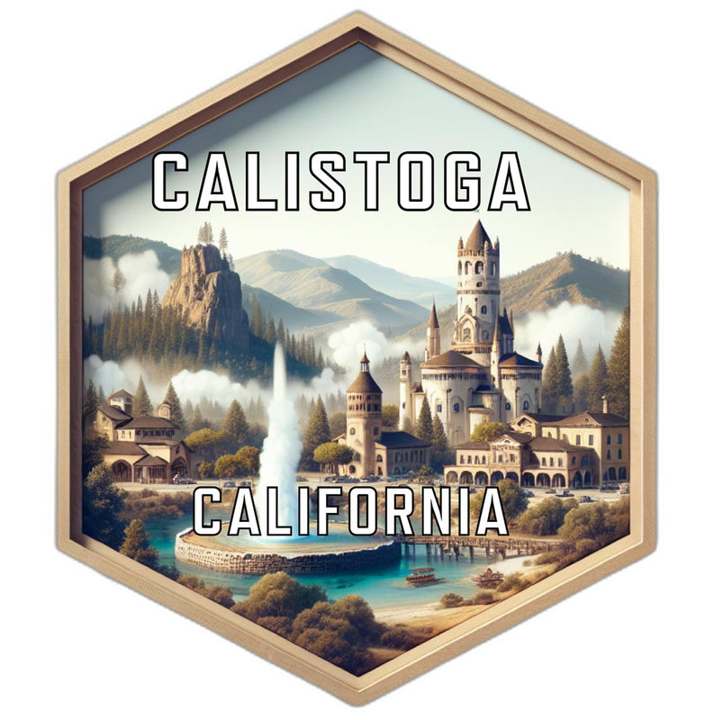 Calistoga California Travel Destination Souvenir Vinyl Decal Sticker 6-Inch