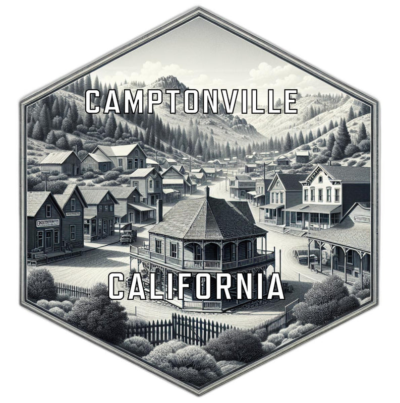 Camptonville California Travel Destination Souvenir Vinyl Decal Sticker 6-Inch