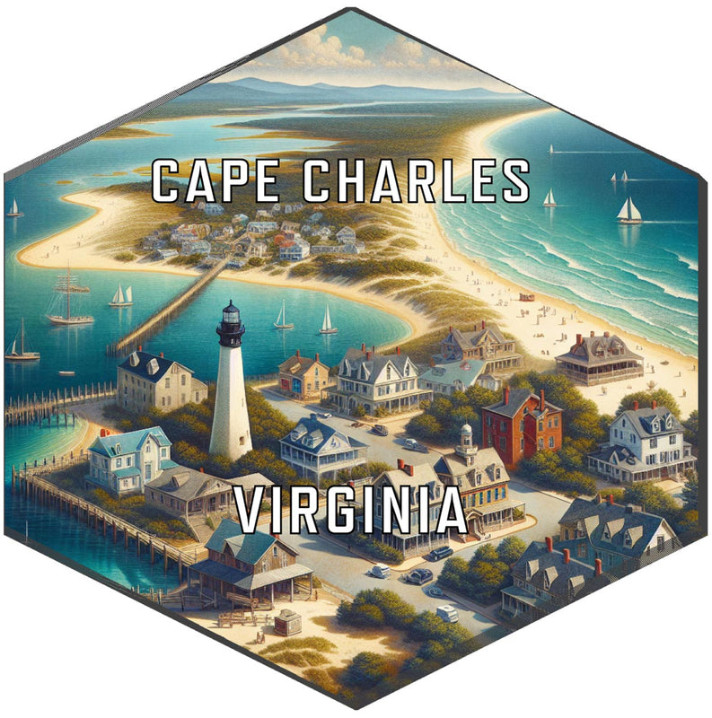 Cape Charles Virginia Travel Destination Souvenir Vinyl Decal Sticker 2-Inch