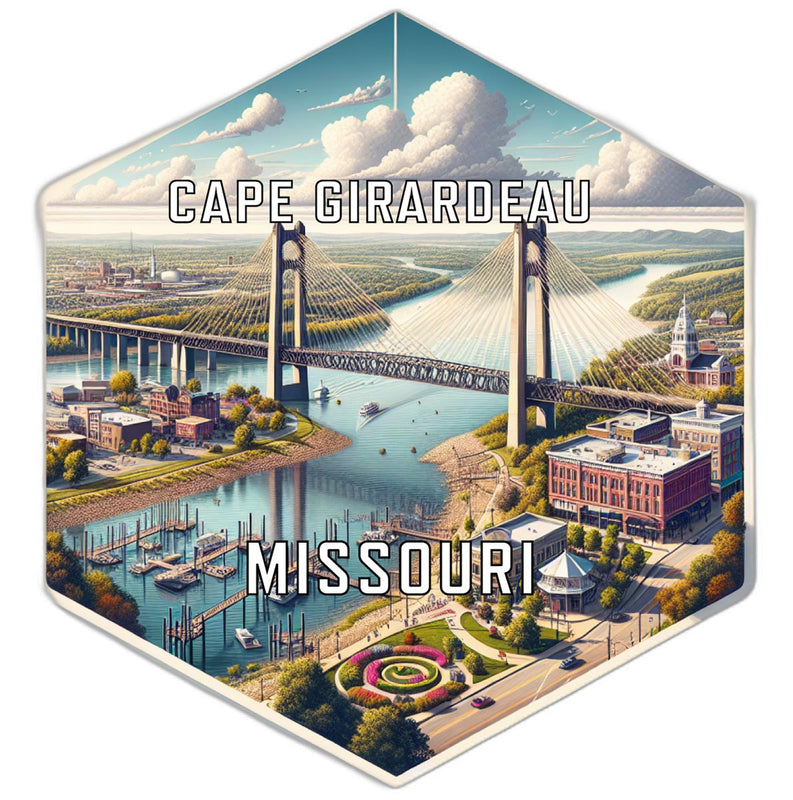 Cape Girardeau Missouri Travel Destination Souvenir Vinyl Decal Sticker 2-Inch