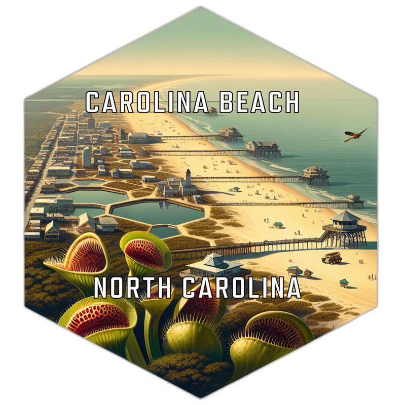 Carolina Beach North Carolina Travel Destination Souvenir Vinyl Decal Sticker 2-Inch