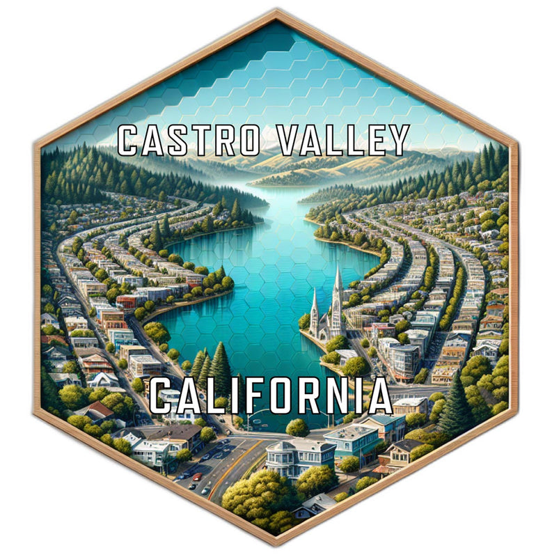 Castro Valley California Travel Destination Souvenir Vinyl Decal Sticker 6-Inch