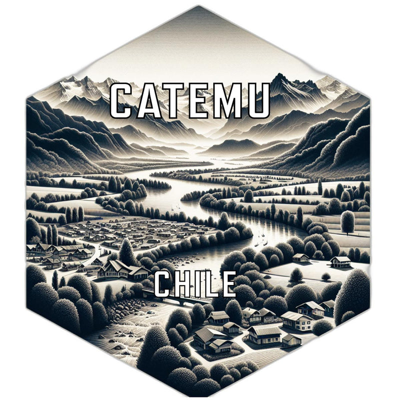 Catemu Chile Travel Destination Souvenir Vinyl Decal Sticker 4-Inch