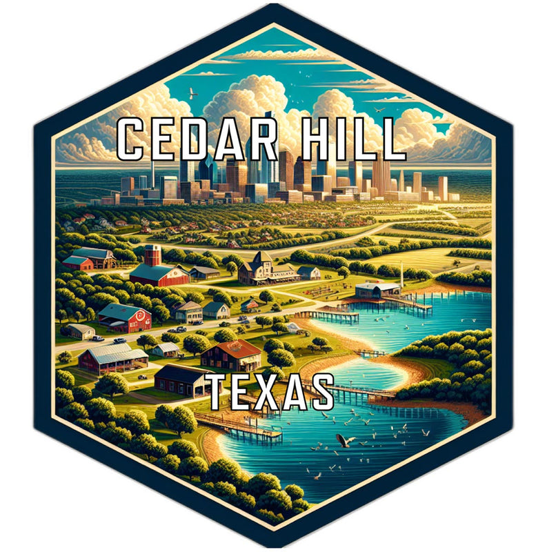 Cedar Hill Texas Travel Destination Souvenir Vinyl Decal Sticker 2-Inch