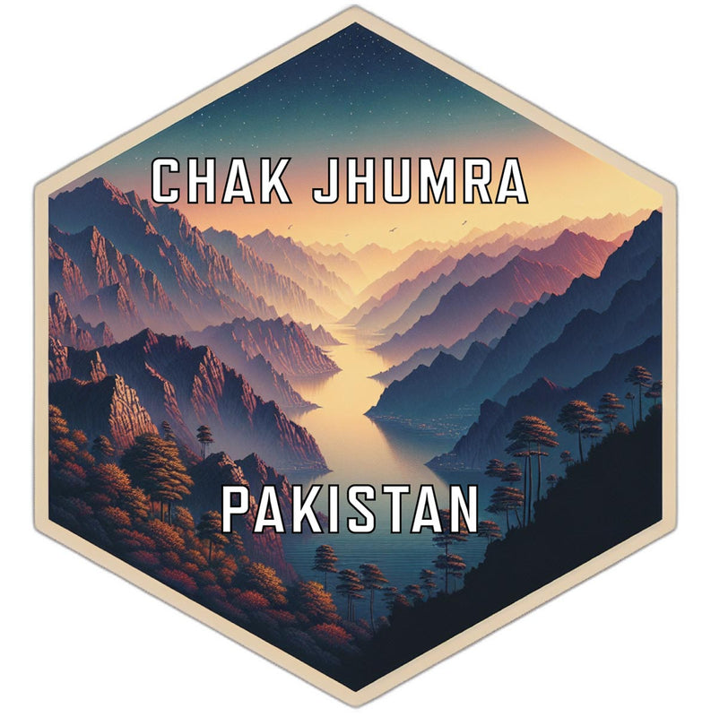 Chak Jhumra Pakistan Travel Destination Souvenir Vinyl Decal Sticker 2-Inch