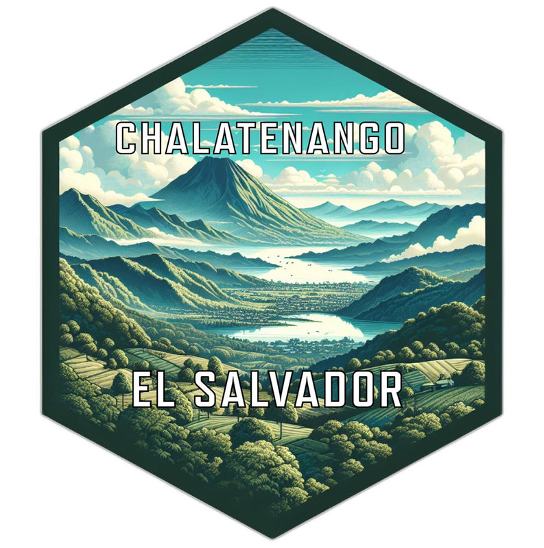 Chalatenango El Salvador Souvenir Travel Destination Die Cut Hexagon Fridge Magnet 2-Inch