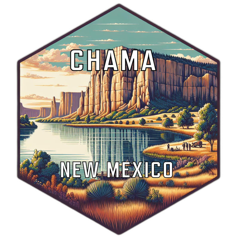 Chama New Mexico Travel Destination Souvenir Vinyl Decal Sticker 4-Inch