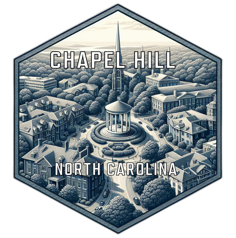 Chapel Hill North Carolina Travel Destination Souvenir Vinyl Decal Sticker 6-Inch