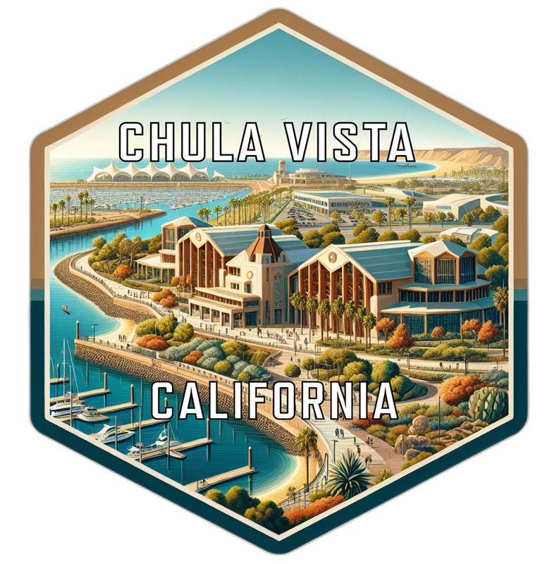 Chula Vista California Travel Destination Souvenir Vinyl Decal Sticker 4-Inch