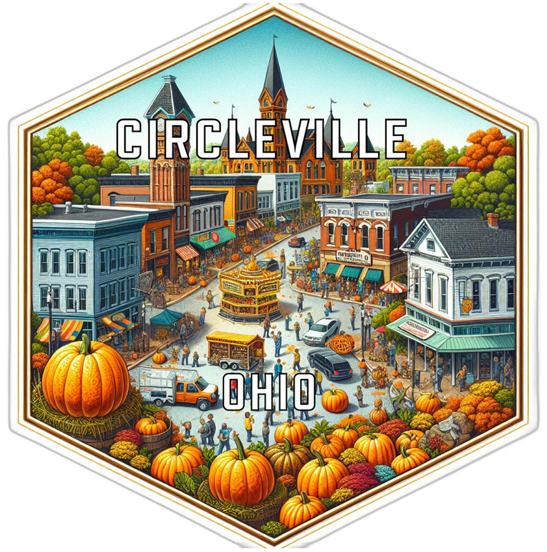 Circleville Ohio Travel Destination Souvenir Vinyl Decal Sticker 2-Inch