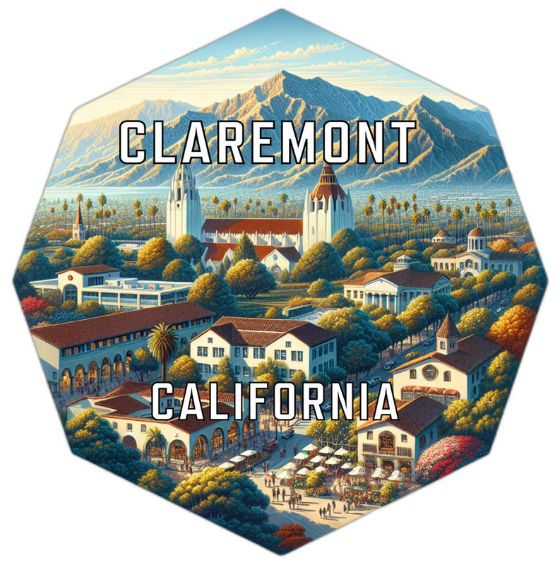 Claremont California Travel Destination Souvenir Vinyl Decal Sticker 2-Inch