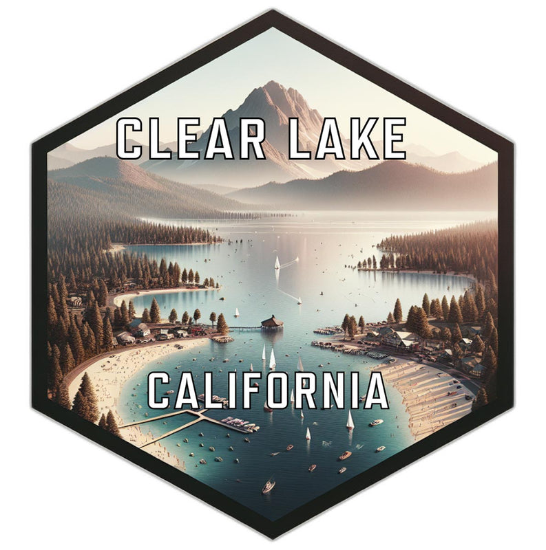 Clear Lake California Travel Destination Souvenir Vinyl Decal Sticker 6-Inch