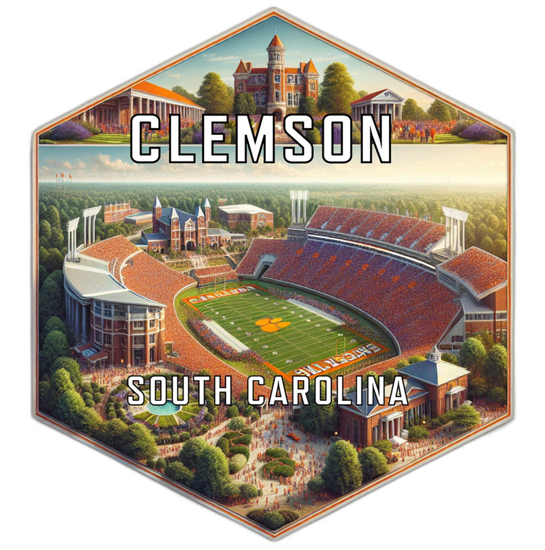 Clemson South Carolina Travel Destination Souvenir Vinyl Decal Sticker 2-Inch