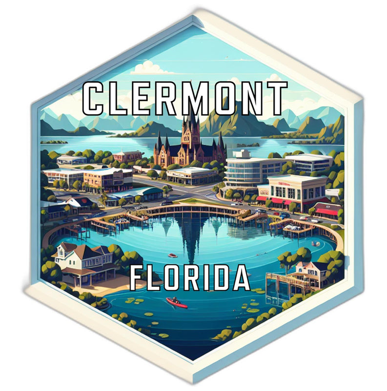 Clermont Florida Travel Destination Souvenir Vinyl Decal Sticker 2-Inch