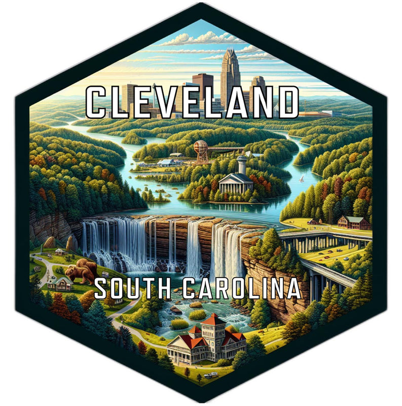 Cleveland South Carolina Travel Destination Souvenir Vinyl Decal Sticker 2-Inch