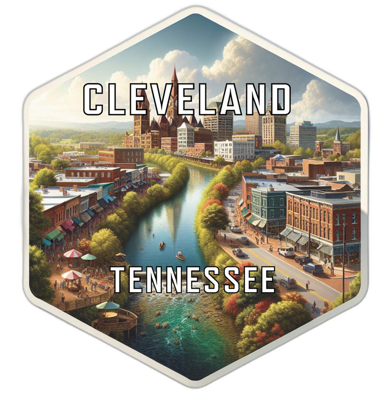 Cleveland Tennessee Travel Destination Souvenir Vinyl Decal Sticker 6-Inch