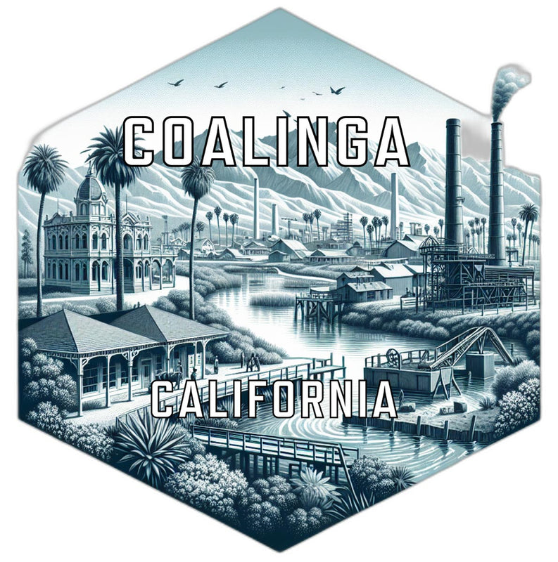 Coalinga California Travel Destination Souvenir Vinyl Decal Sticker 2-Inch