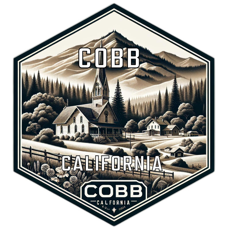 Cobb California Travel Destination Souvenir Vinyl Decal Sticker 2-Inch