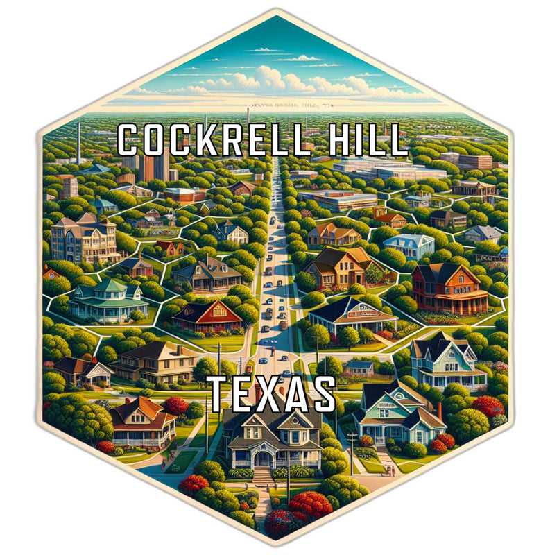 Cockrell Hill Texas Travel Destination Souvenir Vinyl Decal Sticker 6-Inch