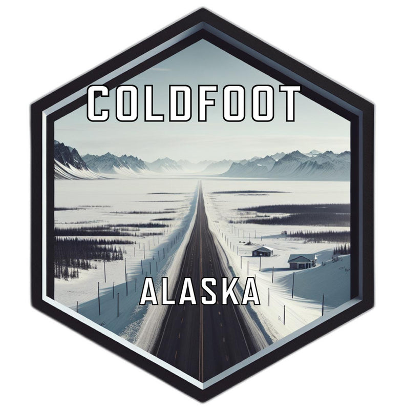 Coldfoot Alaska Travel Destination Souvenir Vinyl Decal Sticker 6-Inch