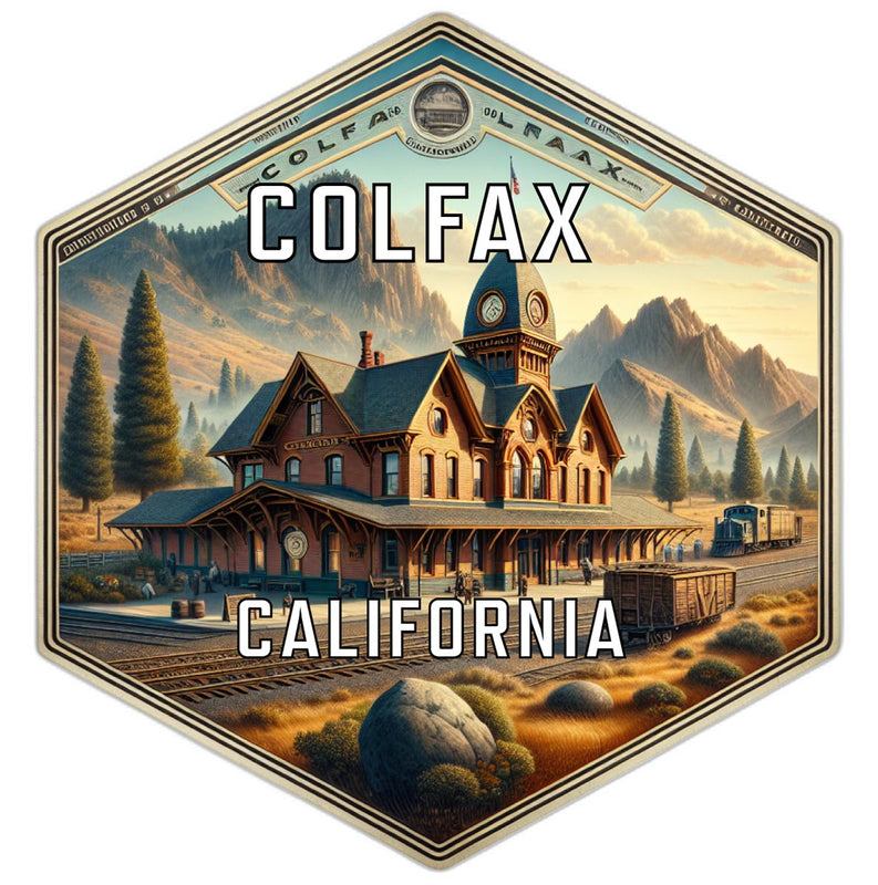 Colfax California Travel Destination Souvenir Vinyl Decal Sticker 6-Inch