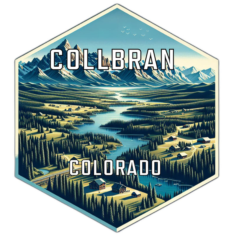 Collbran Colorado Travel Destination Souvenir Vinyl Decal Sticker 2-Inch
