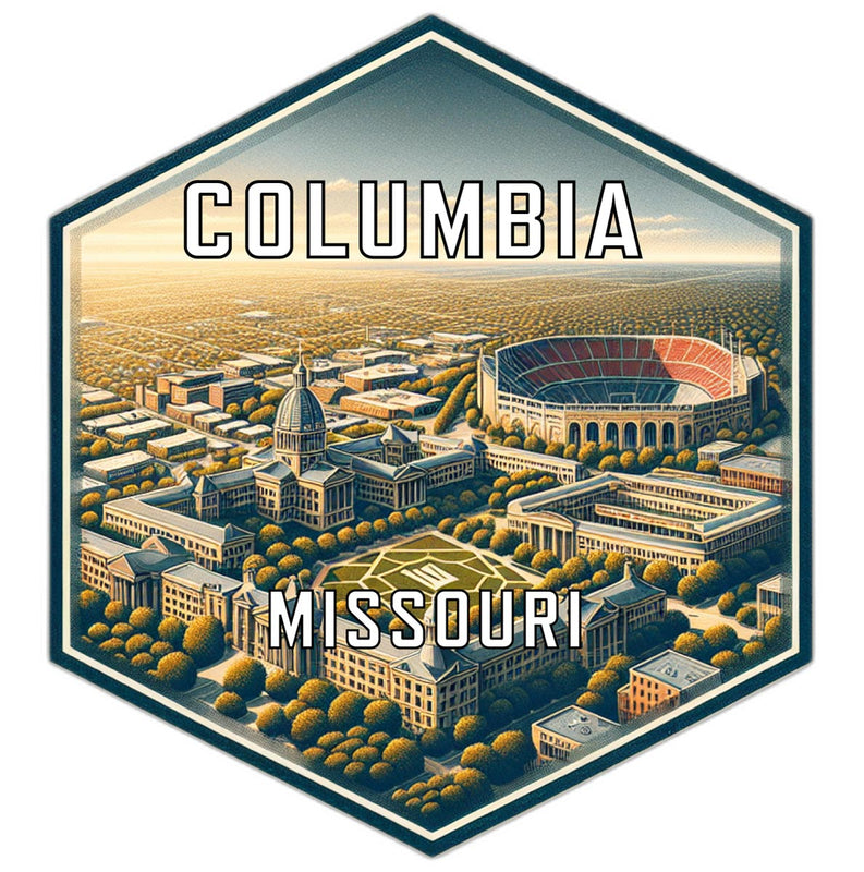 Columbia Missouri Travel Destination Souvenir Vinyl Decal Sticker 2-Inch