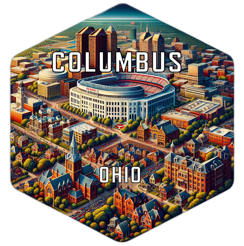 Columbus Ohio Travel Destination Souvenir Vinyl Decal Sticker 6-Inch